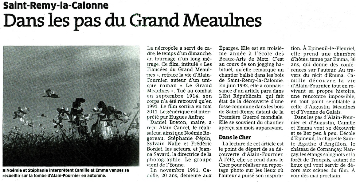 Le printemps du Grand Meaulnes AlainFournier SaintRemyLaCalonne